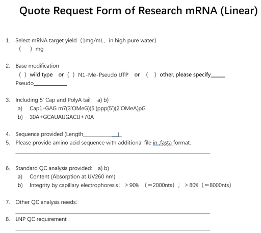 Cleascrip mRNA custom Vaccin